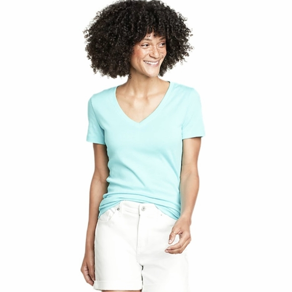 Eddie Bauer Tops - Two Eddie Bauer Favorite Short Sleeve V-Neck T-Shirts